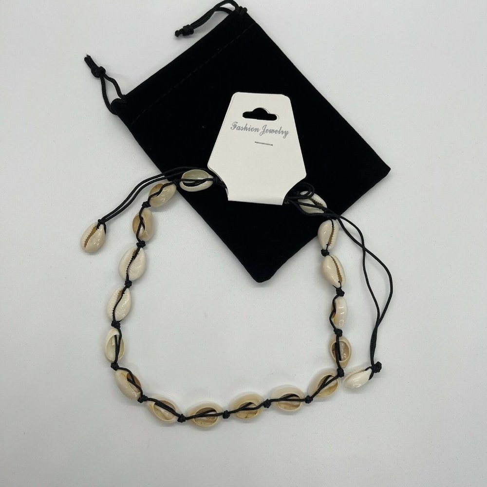 Natural Sea Shell Cowrie Beach Choker Necklace
